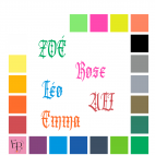 Prénoms en lettres à floquer, style Tattoo (police Smith Tattoo) - Uni mat thermocollant