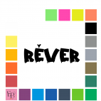 Rêver, en lettres à floquer style Horreur (police Inked Blood) - Uni mat thermocollant