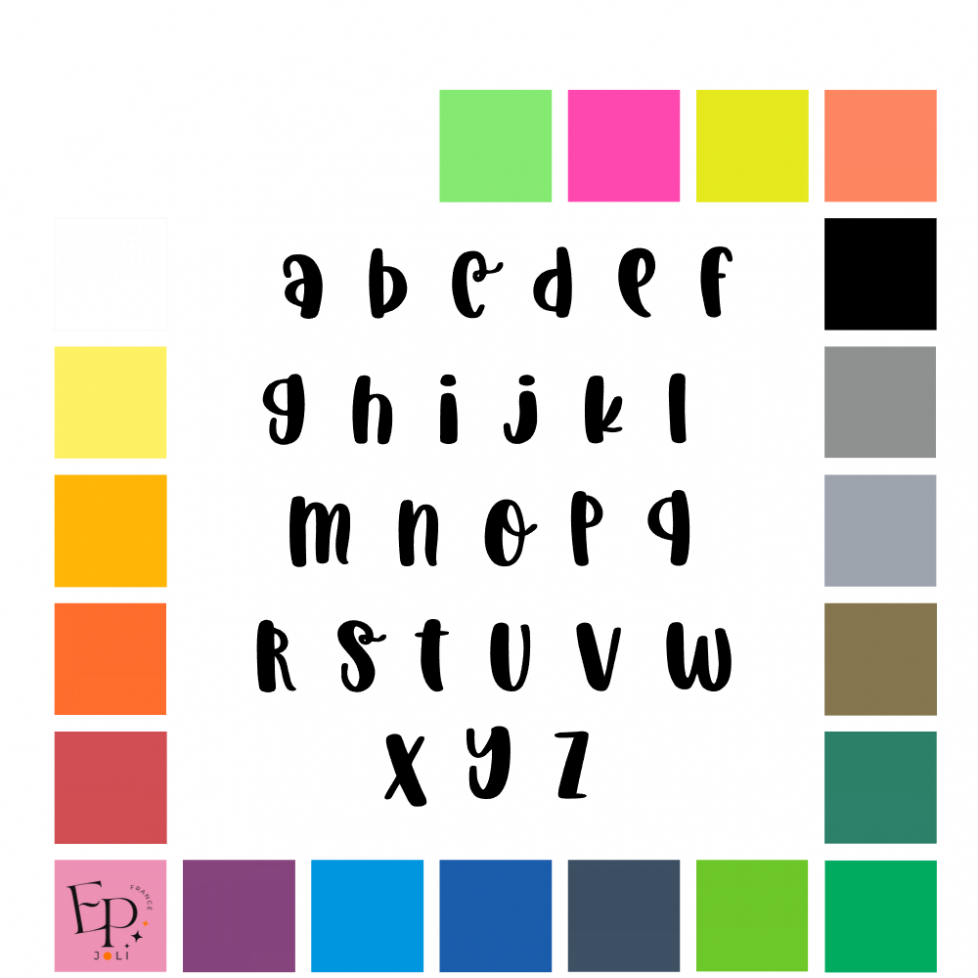 Lettres minuscules à floquer sans accent style Noël (police Christmas Laughter) - Uni mat thermocollant Lettres minuscules à floquer sans accent style Noël (police Christmas Laughter) - Uni mat thermocollant