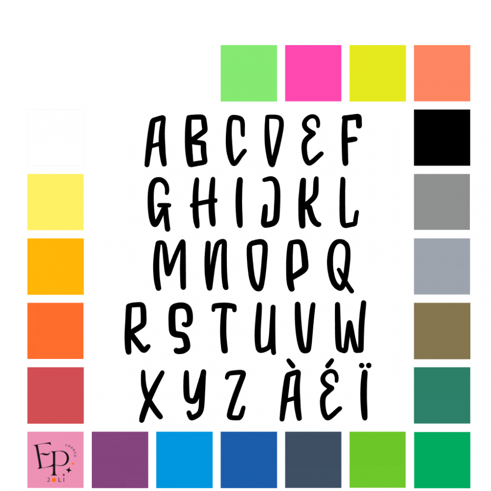 Lettres majuscules à floquer style Zombie (police Zombie Spooky) - Uni mat thermocollant Lettres majuscules à floquer style Zombie (police Zombie Spooky) - Uni mat thermocollant