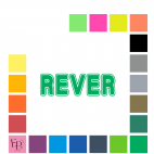 Rever, en lettres, majuscules sans accent, à floquer style Défi (police Hard Stage) - Uni mat thermocollant