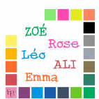 Prénoms en lettres à floquer style Machine à écrire (police Nf Kold) - Uni mat thermocollant