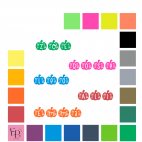 Prénoms en lettres à floquer sans accent, style Citrouille (police Sb Pumpkin Monogram) - Uni mat thermocollant