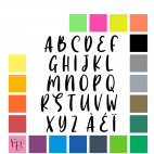 Lettres majuscules à floquer style Jupiter (police Jupiter Love) - Uni mat thermocollant