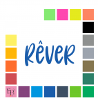 Rêver, en lettres à floquer style Jupiter (police Jupiter Love) - Uni mat thermocollant