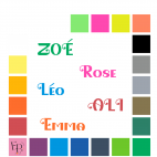 Prénoms en lettres majuscules et minuscules à floquer style Fée (police Love Fairy) - Uni mat thermocollant