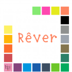 Rêver, en lettres à floquer style Encre (police Great Ink) - Uni mat thermocollant