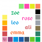 Prénoms en lettres minuscules à floquer sans accent style Oktoberfest (police Oktoberfest) - Uni mat thermocollant