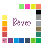 Rêver, en lettres à floquer style Framboise (police Raeberry) - Uni mat thermocollant