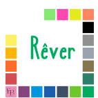 Rêver, en lettres à floquer style Confiture (police Jamberry) - Uni mat thermocollant