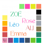 Prénoms en lettres majuscules et minuscules à floquer style Classe (police Daragie) - Uni mat thermocollant