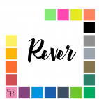 Rever, en lettres à floquer sans accent style Plume (police Quacky) - Uni mat thermocollant