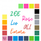 Prénoms en lettres majuscules et minuscules à floquer sans accent style Ecriture (police Realism) - Uni mat thermocollant