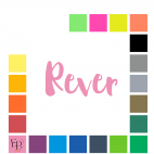 Rever, en lettres à floquer sans accent  style Epais (police Realm) - Uni mat thermocollant