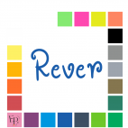 Rever, en lettres à floquer sans accent  style Rose (police Rosita) - Uni mat thermocollant