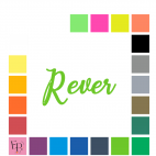 Rever, en lettres à floquer sans accent  style Plage (police Sweet Beaches) - Uni mat thermocollant