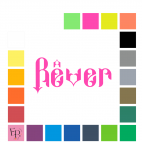 Rêver, en lettres à floquer style Gothique (police Neo Thomasy) - Uni mat thermocollant