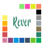 Rever, en lettres à floquer sans accent  style Bête (police Beasty) - Uni mat thermocollant