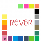 Rever, en lettres à floquer sans accent style Emotion (police Quirkle) - Uni mat thermocollant