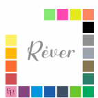 Rêver, en lettres à floquer style Amie (police Besthie) - Uni mat thermocollant