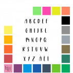 Lettres majuscules à floquer style Ciel (police Sunset Skies) - Uni mat thermocollant
