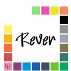 Rever, en lettres à floquer sans accent style Lune (police Moonlight) - Uni mat thermocollant