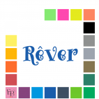 Rêver, en lettres à floquer style Trésor (police Treasure Hunt) - Uni mat thermocollant