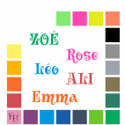 Prénoms en lettres à floquer style Trésor (police Treasure Hunt) - Uni mat thermocollant