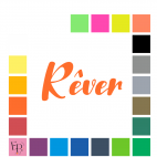 Rêver, en lettres à floquer style Gourmandise (police Christova italic) - Uni mat thermocollant