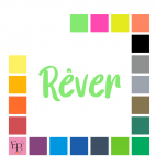 Rêver, en lettres à floquer style Rock (police Rockstyle) - Uni mat thermocollant