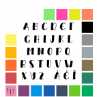 Lettres majuscules à floquer style Stylo (police Violethe) - Uni mat thermocollant