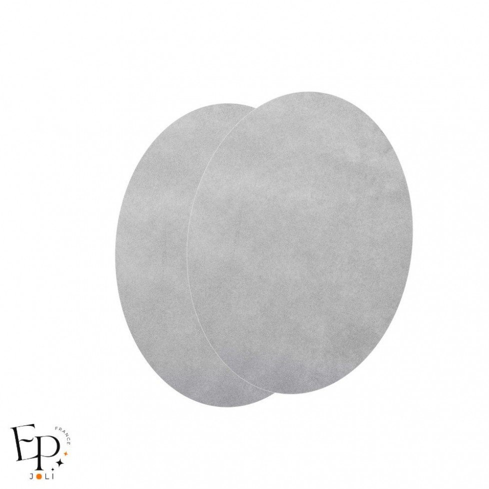 Paire de Genouillères / Coudières thermocollantes enfants en Suédine coloris Gris Perle Paire de Genouillères / Coudières thermocollantes enfants en Suédine coloris Gris Perle