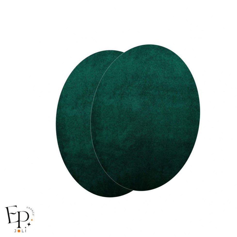 Paire de Genouillères / Coudières thermocollantes enfants en Suédine coloris Vert Canard Paire de Genouillères / Coudières thermocollantes enfants en Suédine coloris Vert Canard