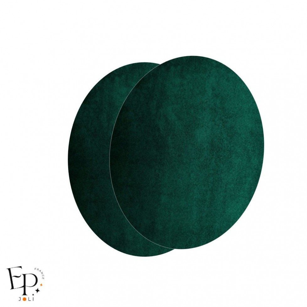Paire de Genouillères / Coudières thermocollantes enfants en Suédine coloris Vert canard Paire de Genouillères / Coudières thermocollantes enfants en Suédine coloris Vert canard