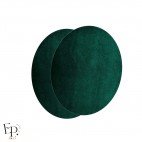 Paire de Genouillères / Coudières thermocollantes enfants en Suédine coloris Vert canard