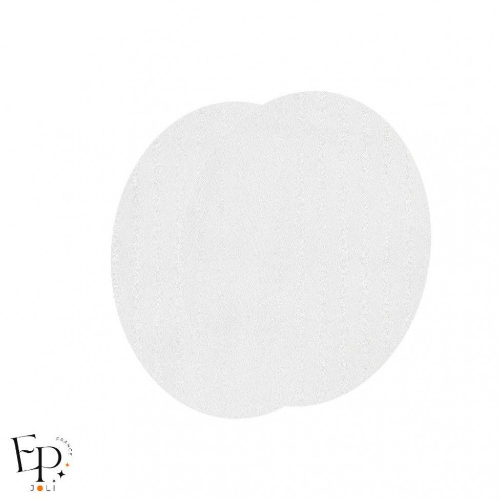 Paire de Genouillères / Coudières thermocollantes enfants en Suédine coloris Blanc