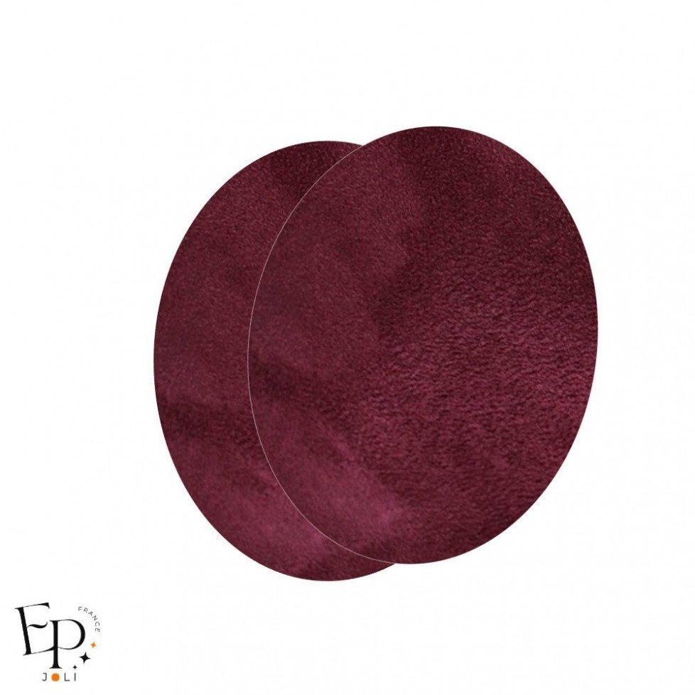 Paire de Genouillères / Coudières thermocollantes enfants en Suédine coloris Violet Améthyste Paire de Genouillères / Coudières thermocollantes enfants en Suédine coloris Violet Améthyste