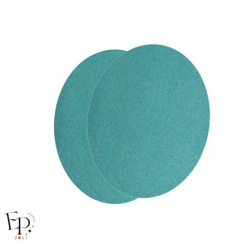 Paire de Genouillères / Coudières thermocollantes enfants en Suédine coloris Vert d'eau