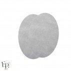 Paire de Genouillères / Coudières thermocollantes enfants en Suédine coloris Gris perle