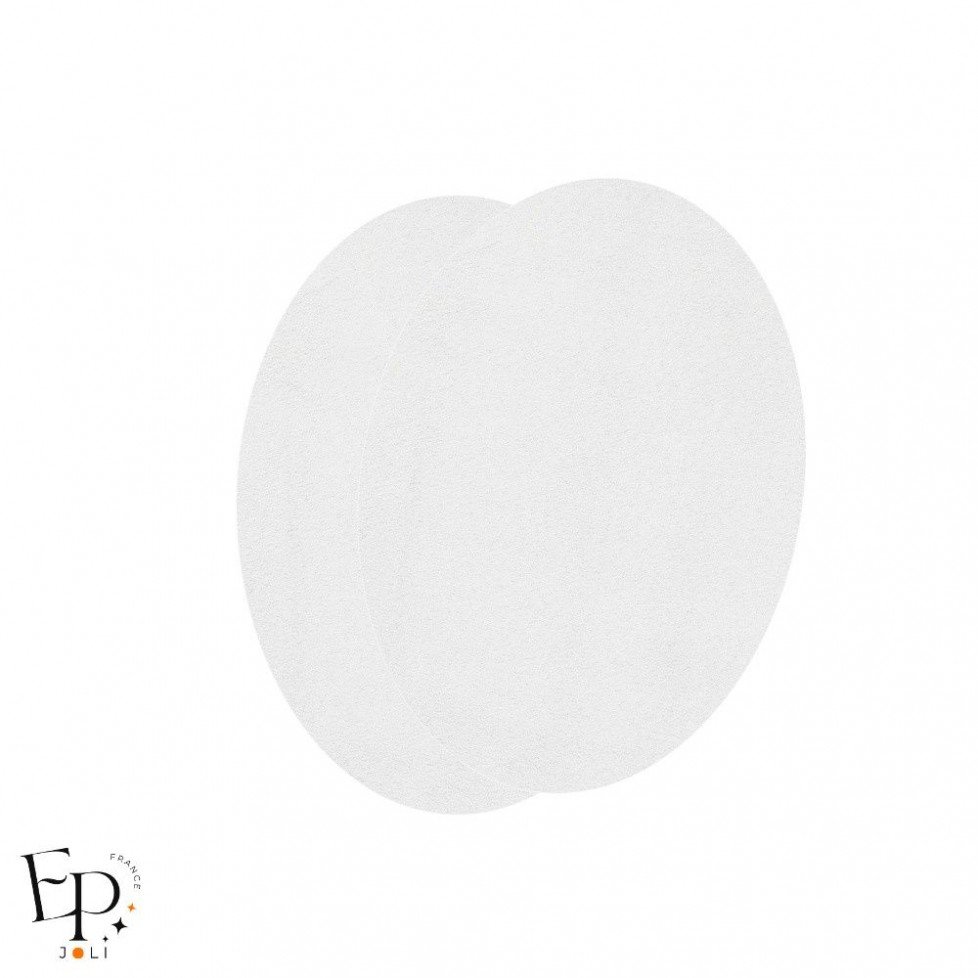 Paire de Genouillères / Coudières thermocollantes en Suédine coloris Blanc
