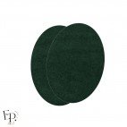 Paire de Genouillères / Coudières thermocollantes en Suédine coloris Vert sapin