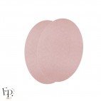 Paire de Genouillères / Coudières thermocollantes en Suédine coloris Rose clair
