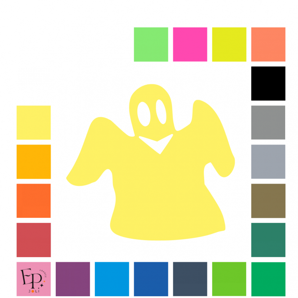 Fantôme drap à floquer - Uni mat thermocollant Fantôme drap à floquer - Uni mat thermocollant