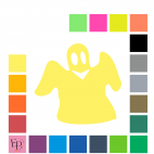 Fantôme drap à floquer - Uni mat thermocollant