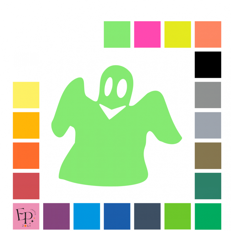 Fantôme drap à floquer - Uni mat thermocollant Fantôme drap à floquer - Uni mat thermocollant