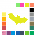 Chauve-souris à floquer - Uni mat thermocollant