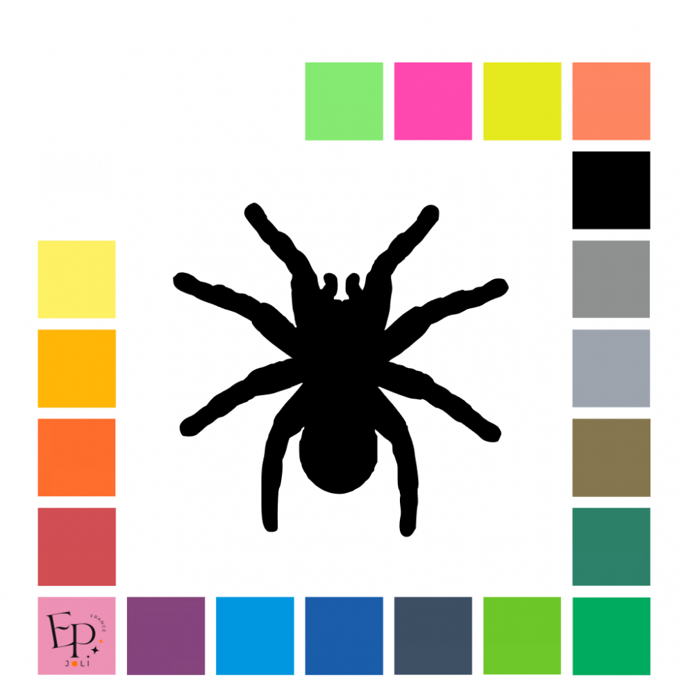 Araignée à floquer - Uni mat thermocollant Araignée à floquer - Uni mat thermocollant