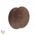 Genouillère & Coudière x 2 - Ovale Enfant Thermocollant - Chocolat Pailleté Star