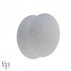 Genouillère & Coudière x 2 - Ovale Enfant Thermocollant - Blanc Pailleté Star