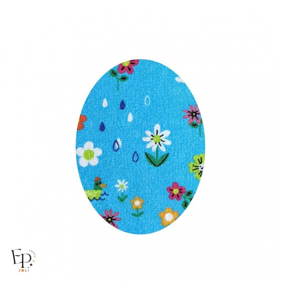 Genouillère / Coudière thermocollante enfant motif Petites fleurs de l'univers Peppa Pig Genouillère / Coudière thermocollante enfant motif Petites fleurs de l'univers Peppa Pig